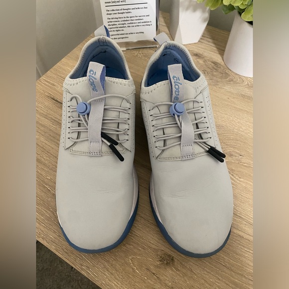 Blue and Grey Clove Shoes - Picture 2 of 4